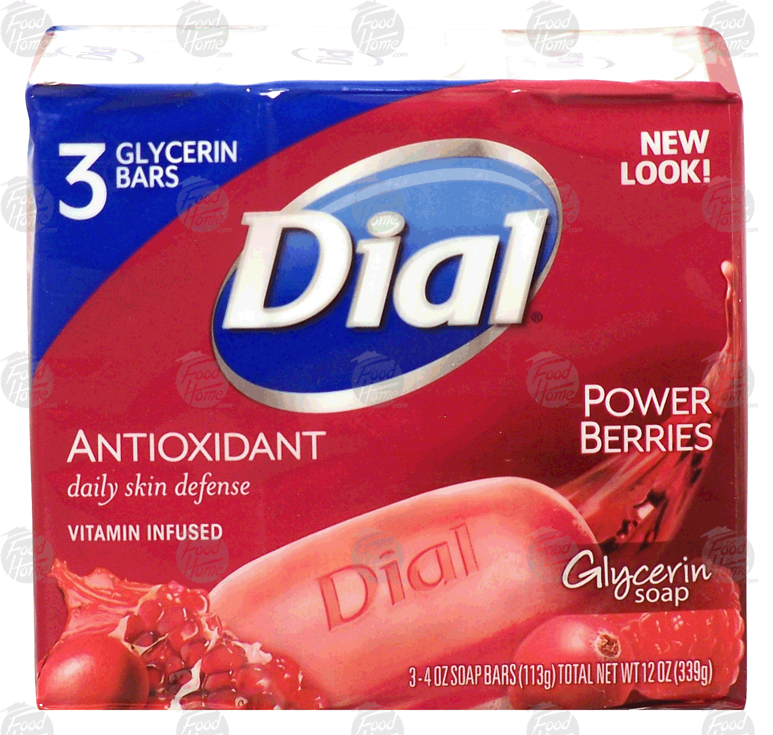 Dial Antioxidant glycerin soap bars, power berries, vitamin infused Full-Size Picture